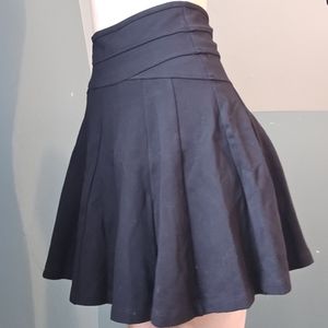 SALE Black Pleated Mini Skirt